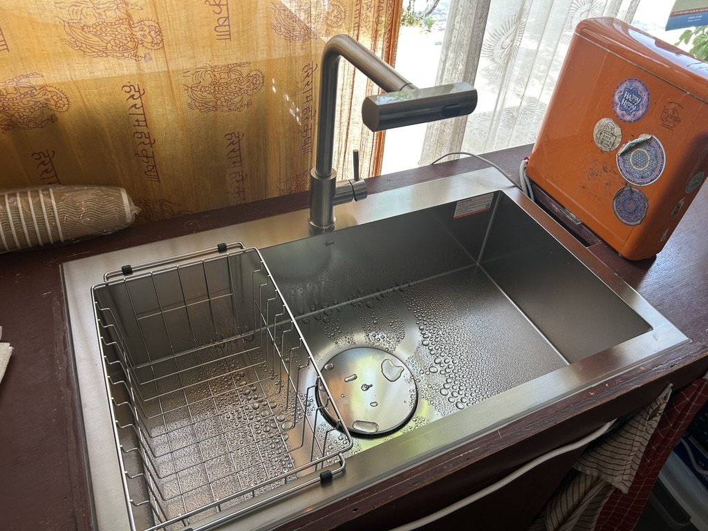 청주 싱크볼교체 후 수전과 싱크볼 설치 사진